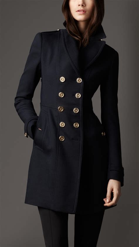 navy blue peacoat burberry|net a porter burberry jacket.